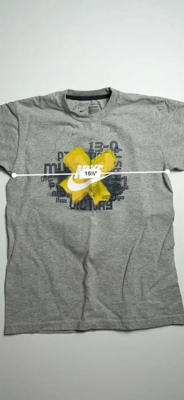Nike Graphic T-Shirt Youth Boys Medium 10-12 Gray Cotton Tee